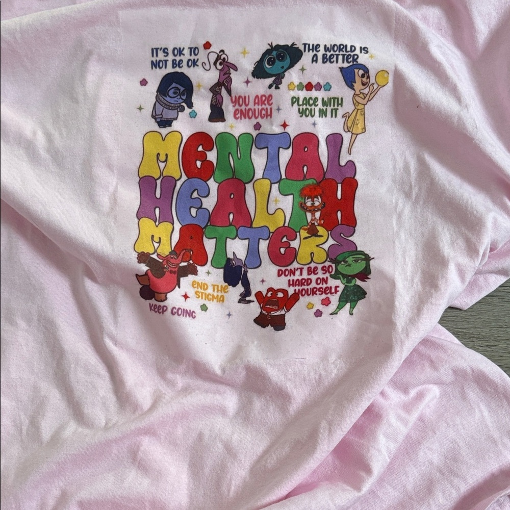Pink Mental Health Matters Graphic Tee